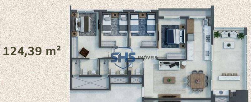 Apartamento à venda, 124 m por R$ 2.600.000,00 - Centro - Balneário Piçarras/SC
