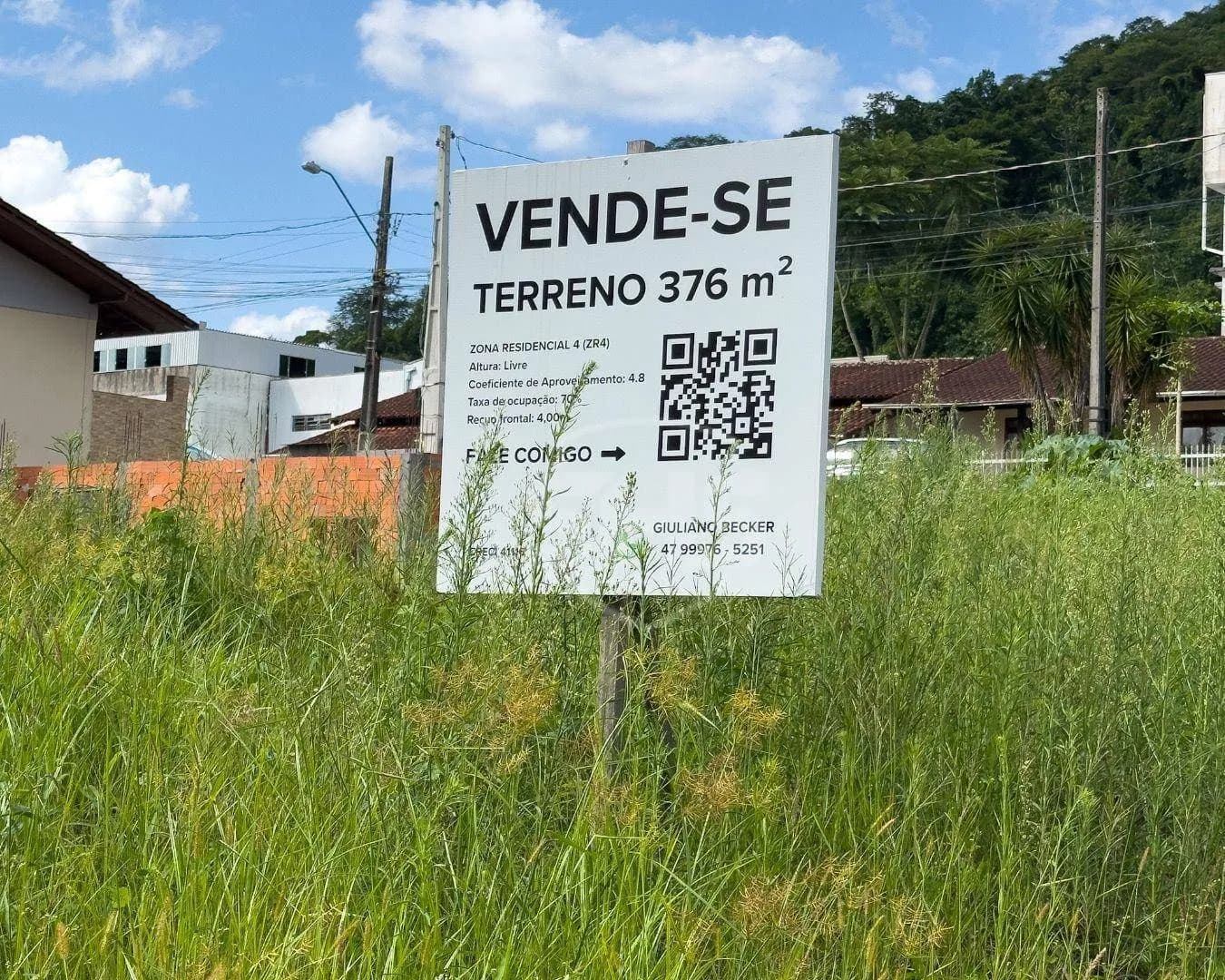 Terreno à venda, 376 m por R$ 340.000,00 - Salto Weissbach - Blumenau/SC