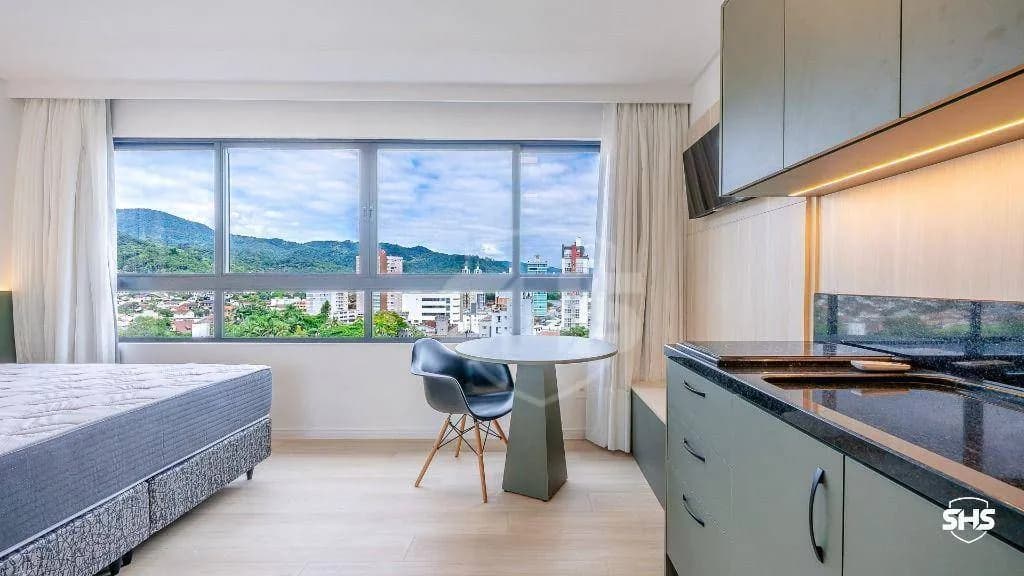 Apartamento com 1 dormitório para alugar, 27 m por R$ 2.850,00/mês - Velha - Blumenau/SC