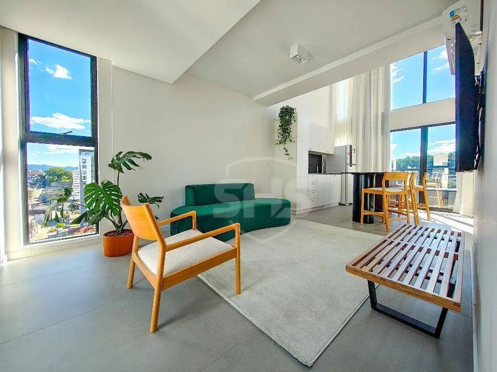Apartamento com 1 dormitório para alugar, 53 m por R$ 4.210,00/mês - Vila Nova - Blumenau/SC - foto 1